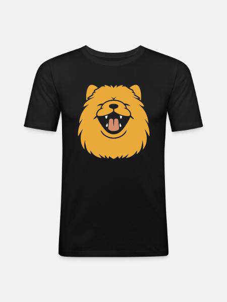 Chow Chow Dog - Men's Slim Fit T-Shirt - black