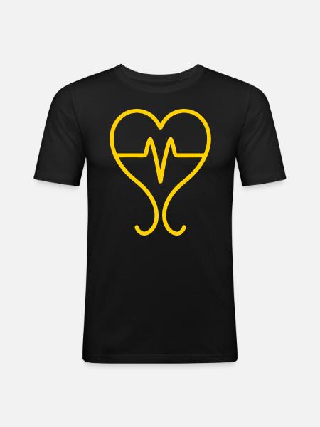 endometriosis - Men's Slim Fit T-Shirt - black