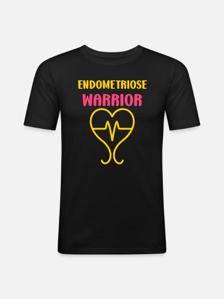 sensibilisation endométriose - T-shirt près du corps Homme - noir