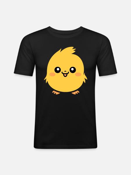 chick - Men's Slim Fit T-Shirt - black