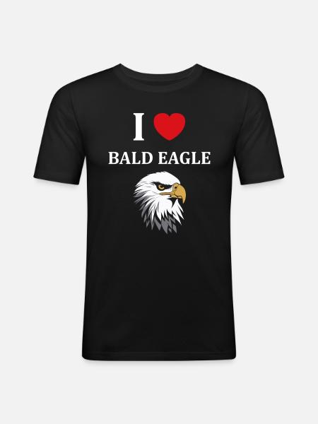 Citation humour Oiseau aigle - T-shirt près du corps Homme - noir