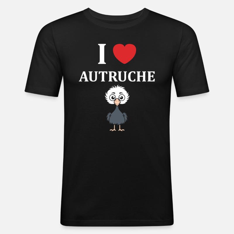 Strauß Zitat - Männer Slim Fit T-Shirt - Schwarz