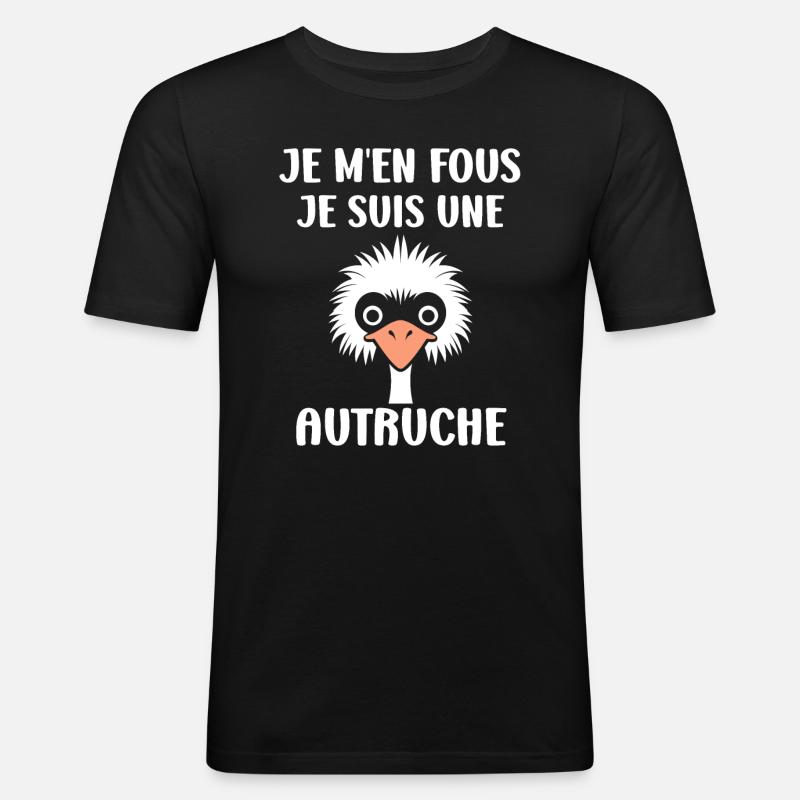 Strauß Zitat - Männer Slim Fit T-Shirt - Schwarz