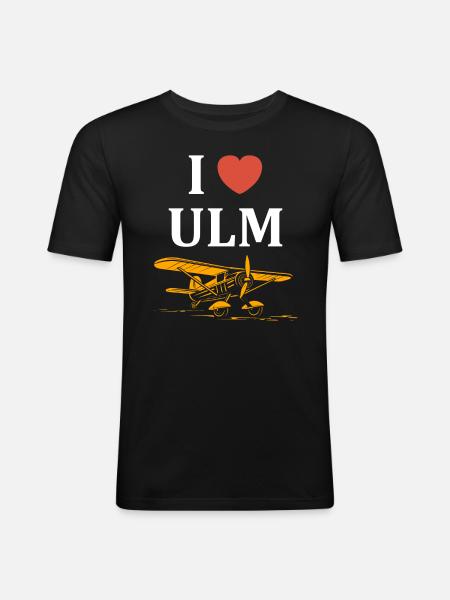 I love ulm - Men's Slim Fit T-Shirt - black