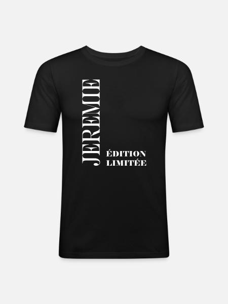 Jeremie - T-shirt près du corps Homme - noir
