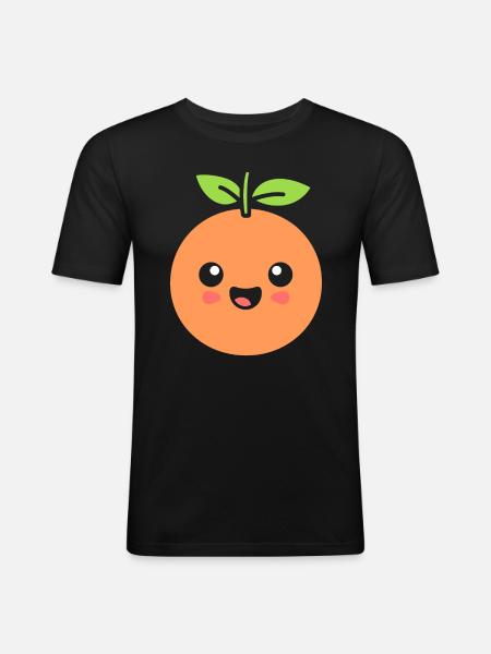 Grapefruit - Men's Slim Fit T-Shirt - black