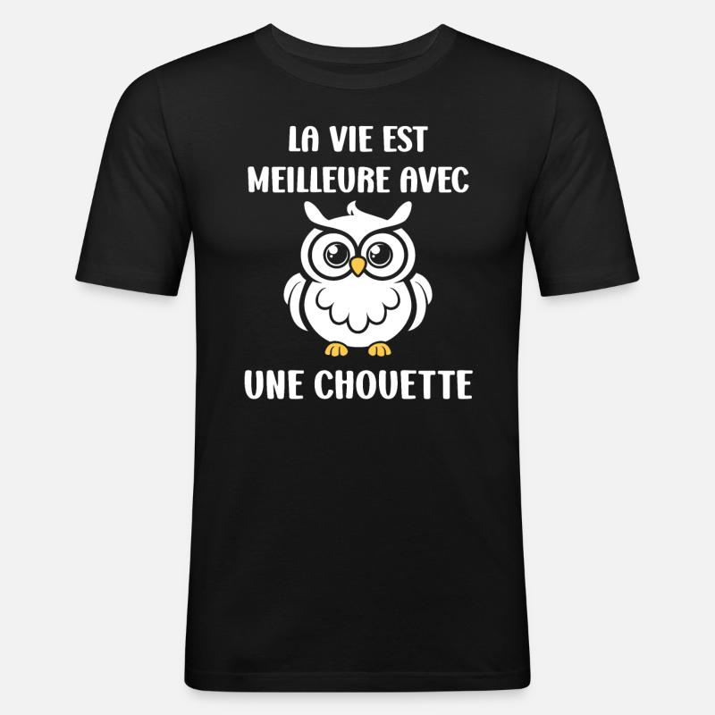 Netter Humor - Männer Slim Fit T-Shirt - Schwarz