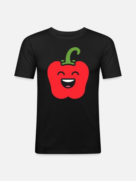 pepper - Men's Slim Fit T-Shirt - black