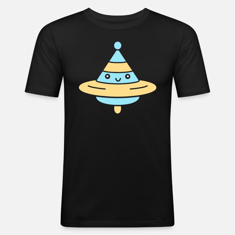 KREISEL - Männer Slim Fit T-Shirt - Schwarz
