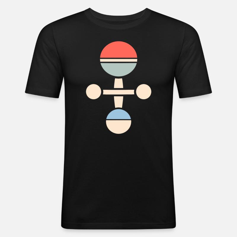 Kendama - Männer Slim Fit T-Shirt - Schwarz