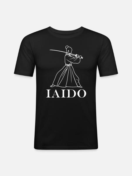 iaido - Men's Slim Fit T-Shirt - black