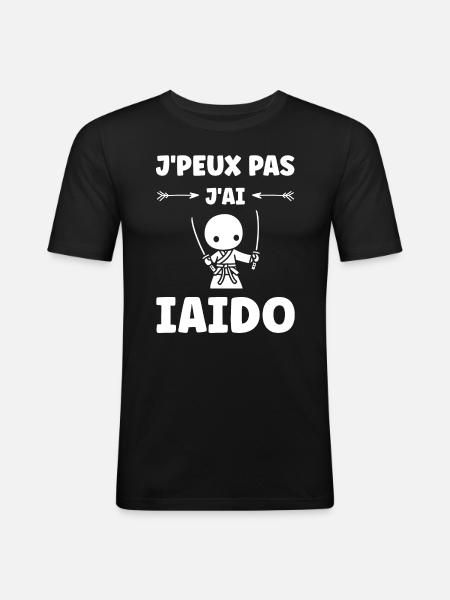 iaido - Men's Slim Fit T-Shirt - black