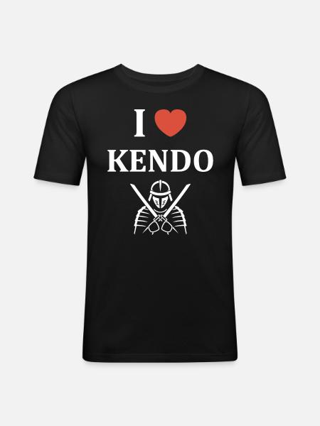 KENDO - Men's Slim Fit T-Shirt - black