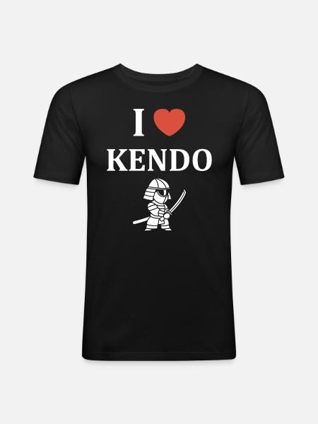 KENDO - Men's Slim Fit T-Shirt - black