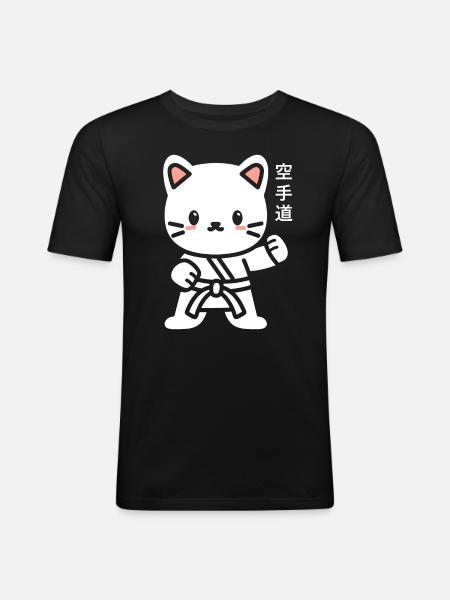 karate - Men's Slim Fit T-Shirt - black