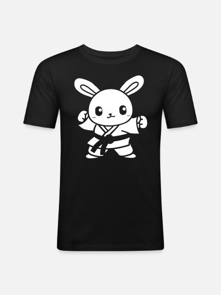 judo - Men's Slim Fit T-Shirt - black