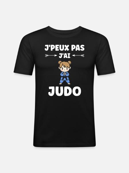 judo - Men's Slim Fit T-Shirt - black