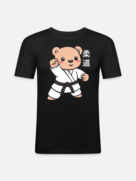 judo - Men's Slim Fit T-Shirt - black