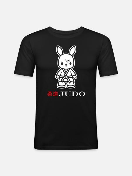 judo - Men's Slim Fit T-Shirt - black