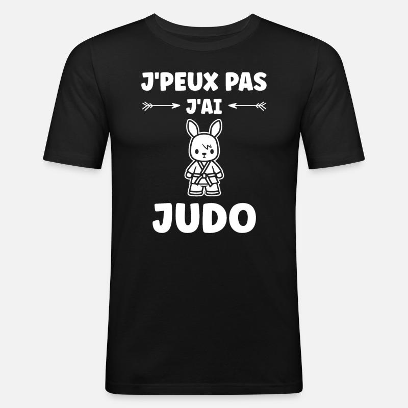 judo - Men's Slim Fit T-Shirt - black