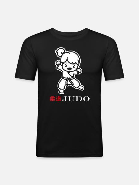 judo - Men's Slim Fit T-Shirt - black