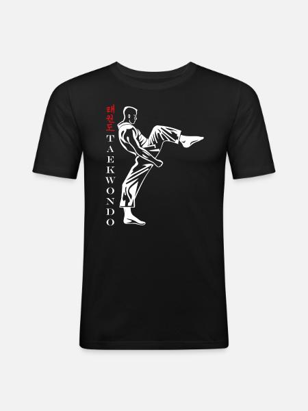 Taekwondo - Men's Slim Fit T-Shirt - black