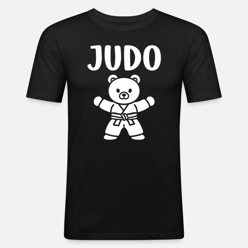 judo - Men's Slim Fit T-Shirt - black