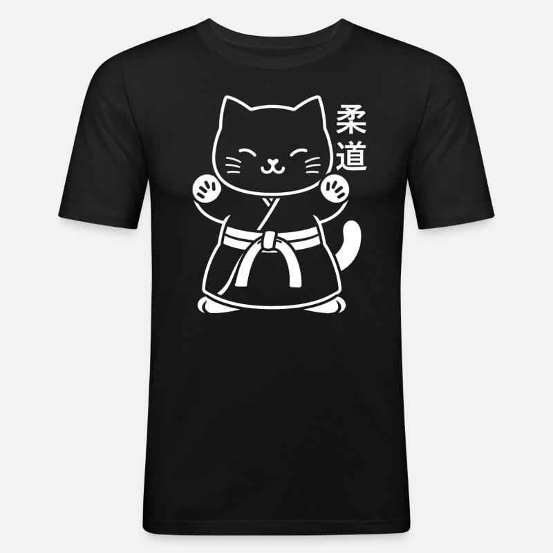 judo - Men's Slim Fit T-Shirt - black
