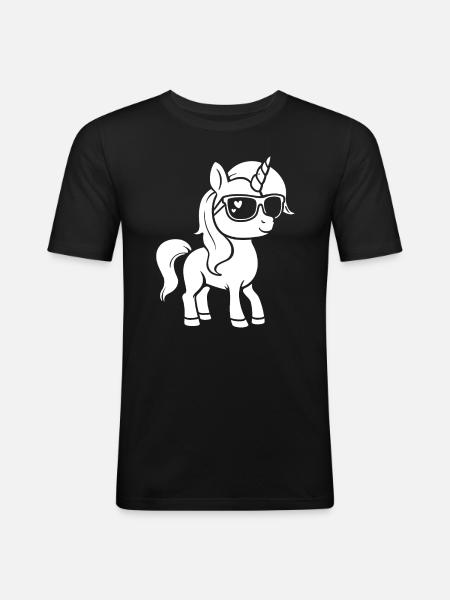 Pony - Men's Slim Fit T-Shirt - black