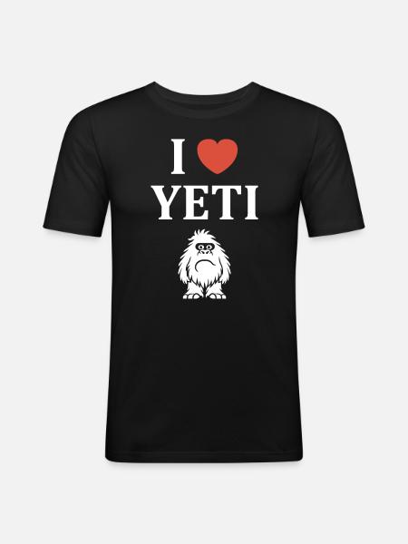 Yeti - Men's Slim Fit T-Shirt - black