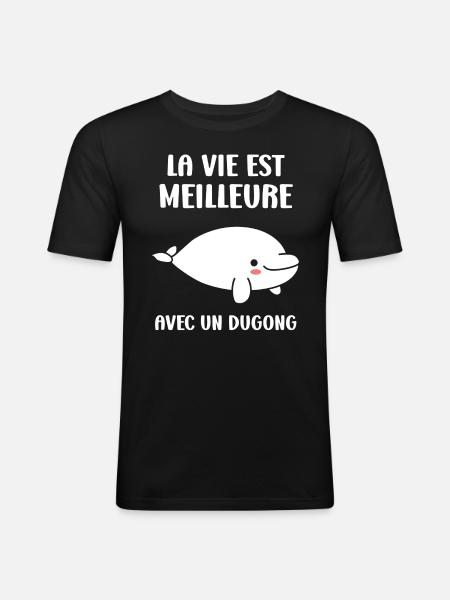 Dugong - Men's Slim Fit T-Shirt - black