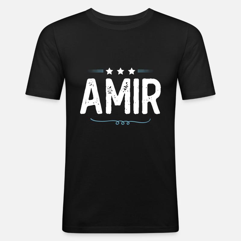 Amir - Men's Slim Fit T-Shirt - black