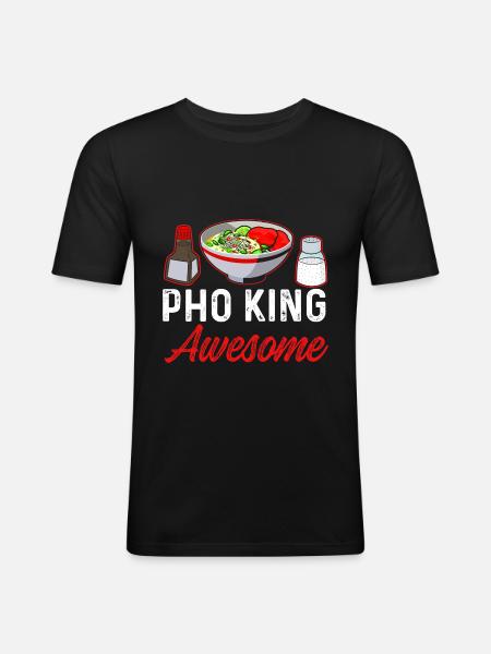 Pho King - Men's Slim Fit T-Shirt - black