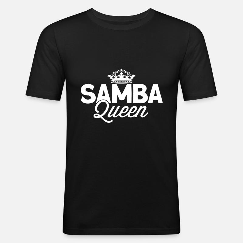 Samba - Männer Slim Fit T-Shirt - Schwarz