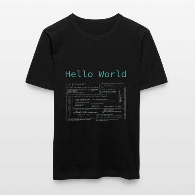 Hello World - Computer Pr... Programmers & Nerd Men's Slim Fit T-Shirt