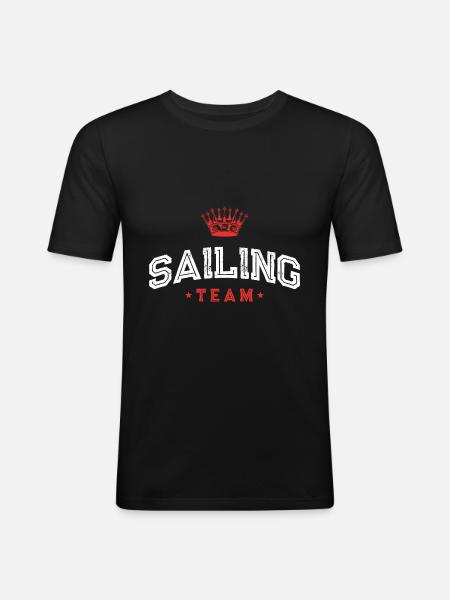 Sailing Team - Men's Slim Fit T-Shirt - black