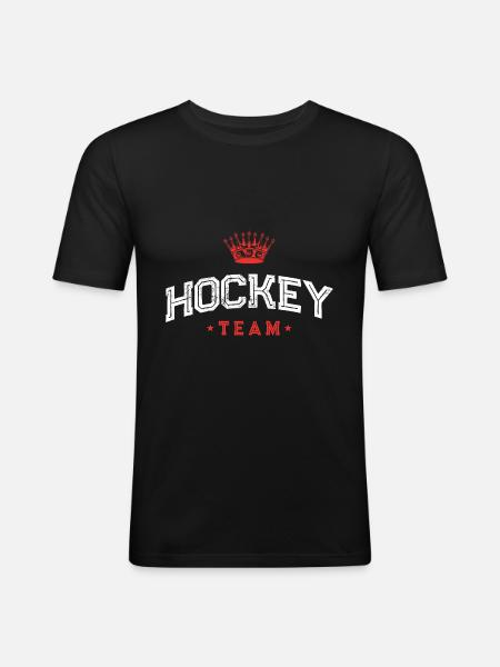 Hockey Team - Men's Slim Fit T-Shirt - black