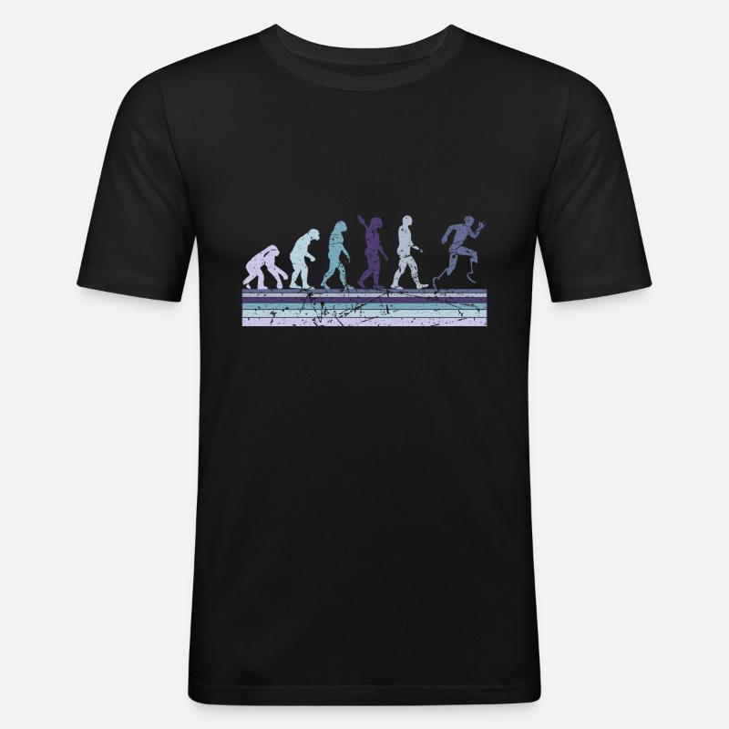 Évolution du Para Running - T-shirt près du corps Homme - noir