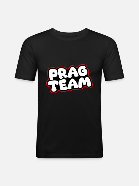 Prague Team - Men's Slim Fit T-Shirt - black