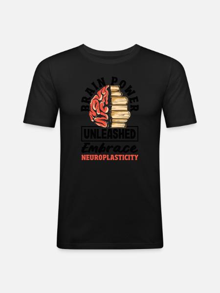 Unlock Your Brain's Potential Neuroplasticity - Men's Slim Fit T-Shirt - black