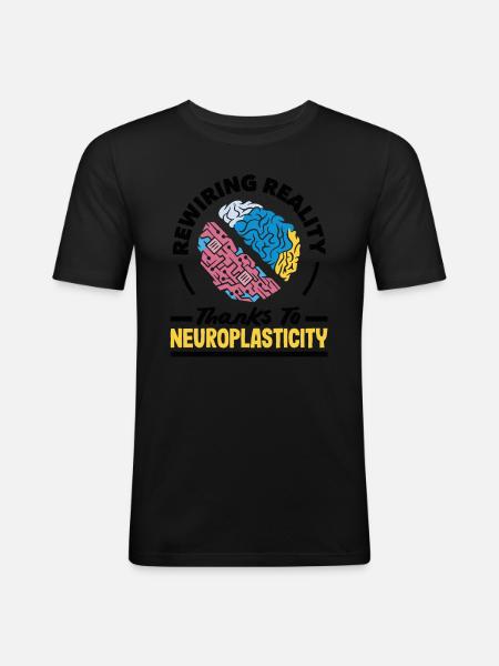 Unlock Your Brain's Potential Neuroplasticity - Men's Slim Fit T-Shirt - black