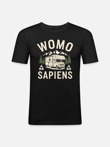 Womo Sapiens - Men's Slim Fit T-Shirt - black