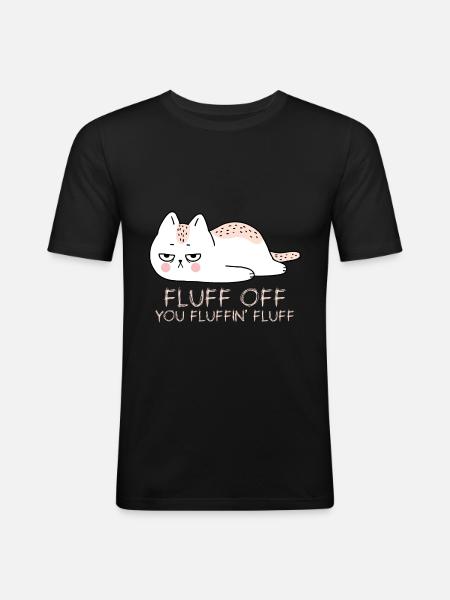 Cat - Men's Slim Fit T-Shirt - black