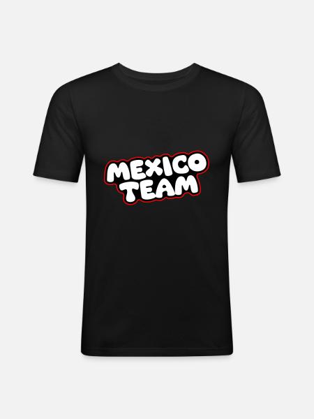 Mexico Team - Men's Slim Fit T-Shirt - black