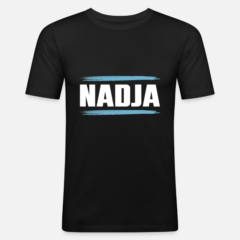 Nadja - T-shirt près du corps Homme - noir