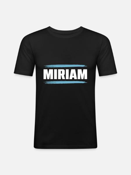 Miriam - Men's Slim Fit T-Shirt - black