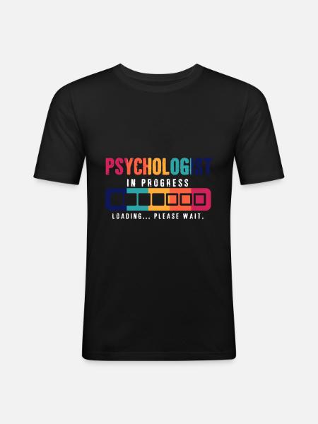psychologist - Men's Slim Fit T-Shirt - black