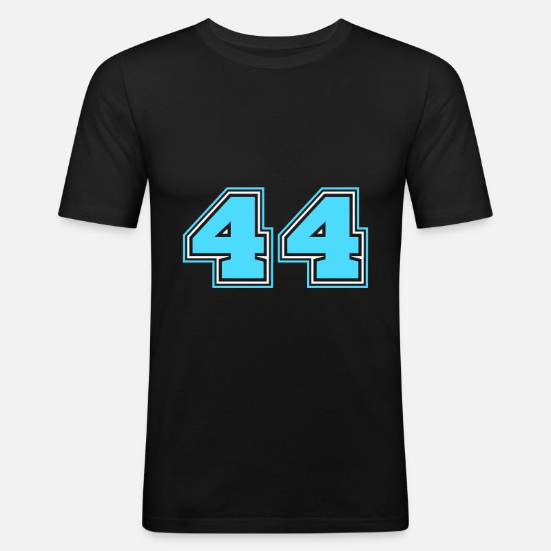 44 Number number - Men's Slim Fit T-Shirt - black
