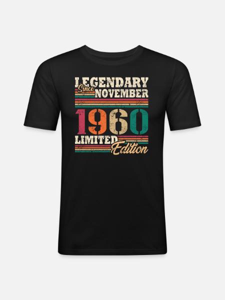Legendary November 1960 limited edition - Men's Slim Fit T-Shirt - black
