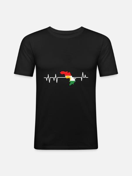 Kurdistan - Men's Slim Fit T-Shirt - black